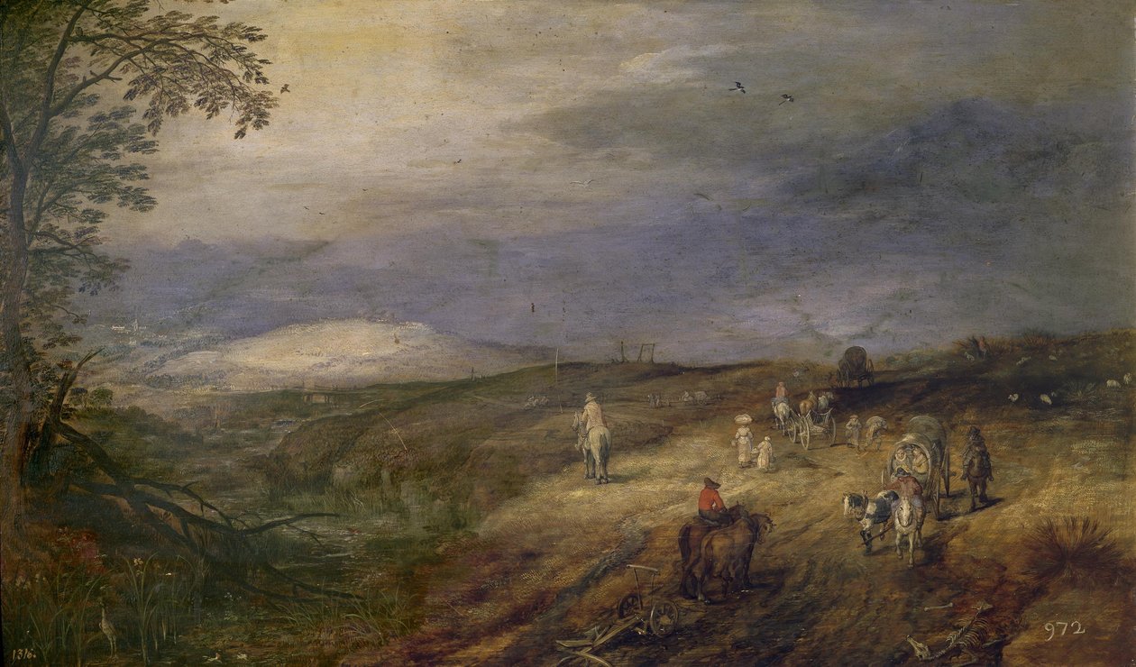 Leśna droga autorstwa Jan Brueghel the Elder