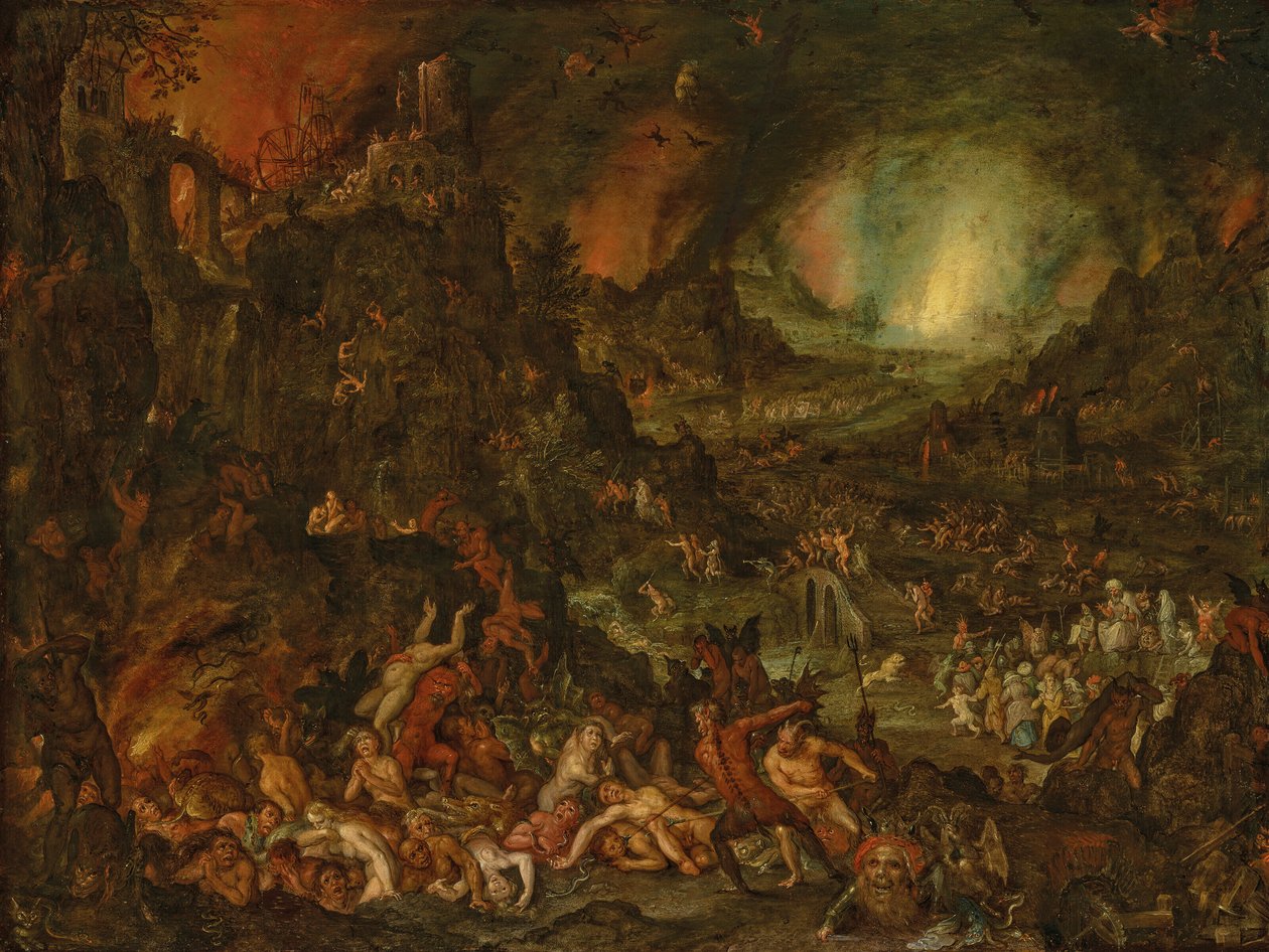 Piekło autorstwa Jan Brueghel the Elder