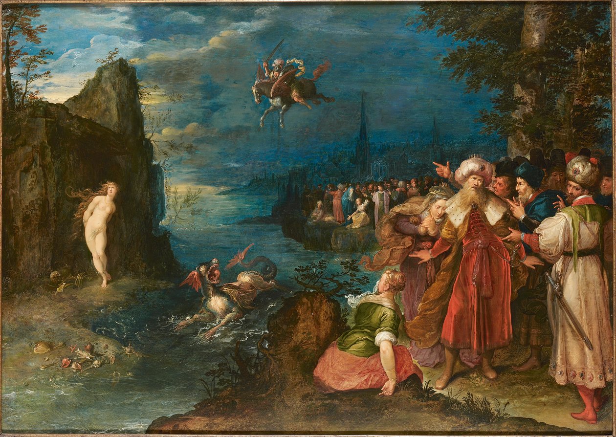 Perseusz uwalniający Andromedę, ok. 1600-1610. autorstwa Jan Brueghel the Elder