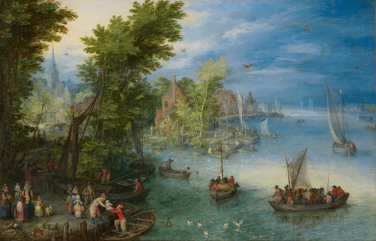 Krajobraz rzeczny autorstwa Jan Brueghel the Elder