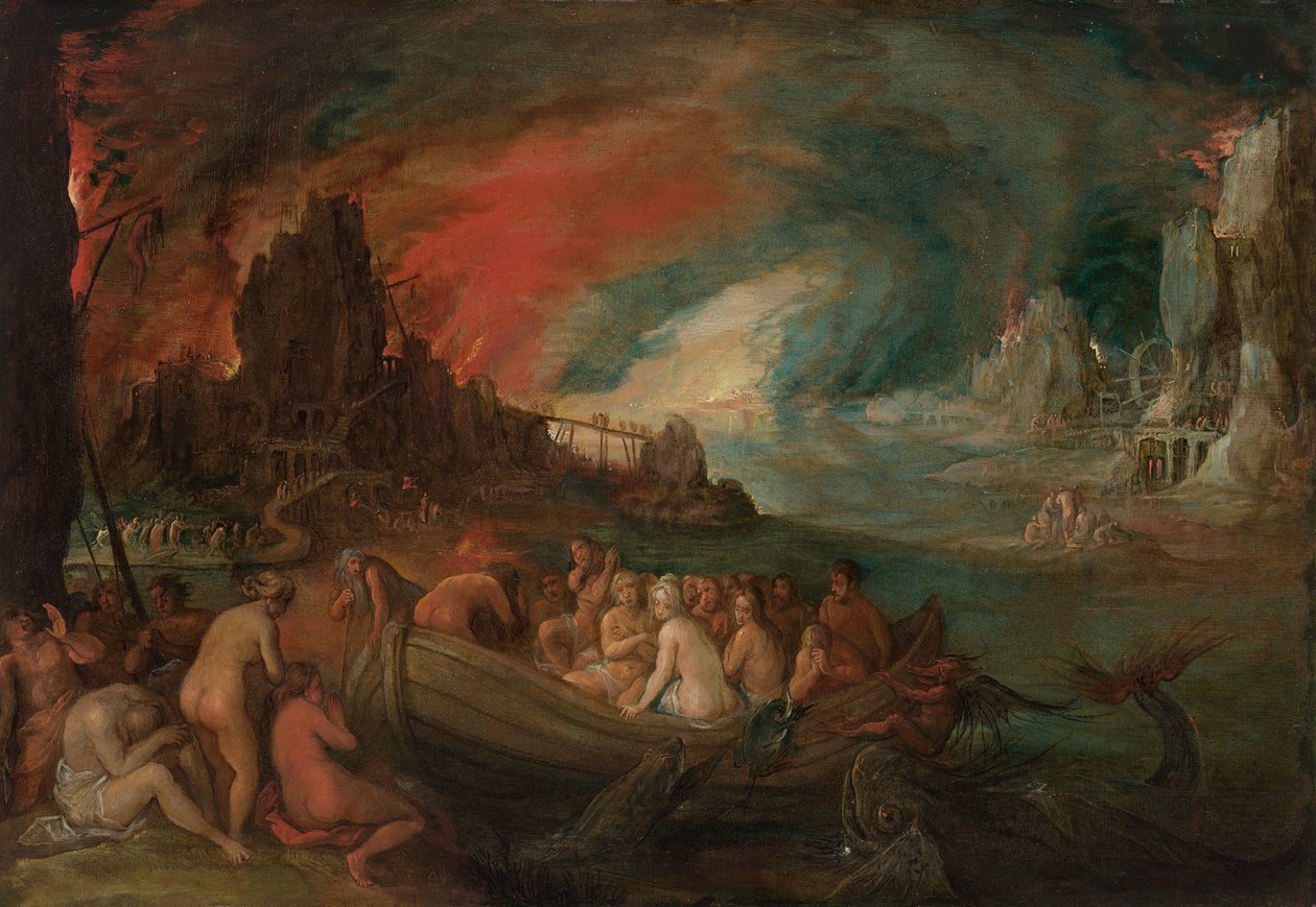 Charon przewożący dusze przez Styks autorstwa Jan Brueghel the Younger