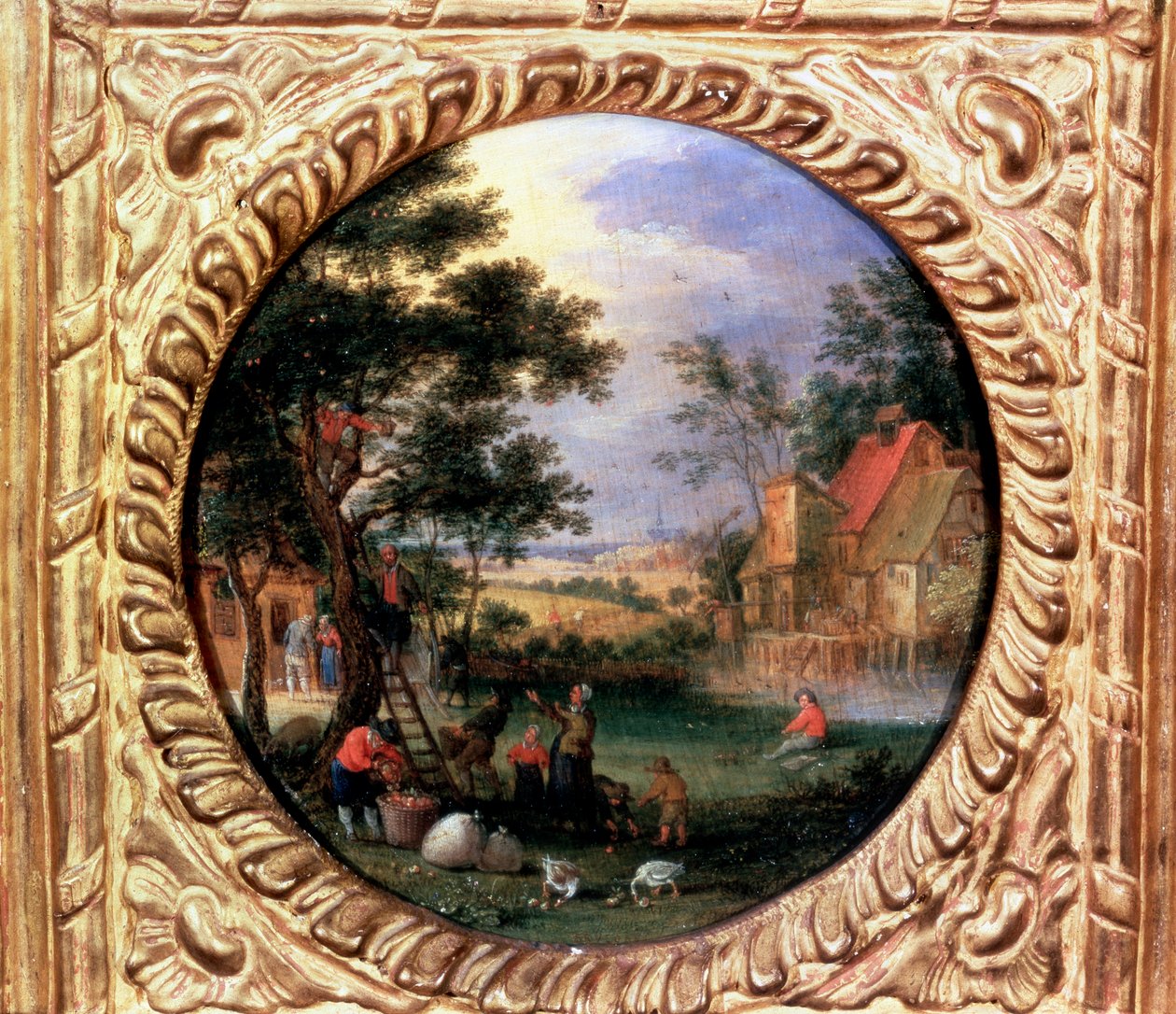 Zbieranie jabłek, 1630 autorstwa Jan Brueghel the Younger