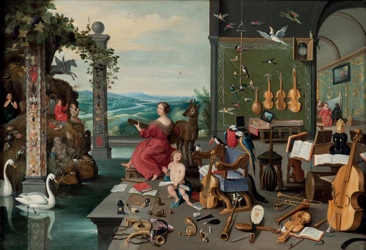 Alegoria słyszenia autorstwa Jan Brueghel the Younger