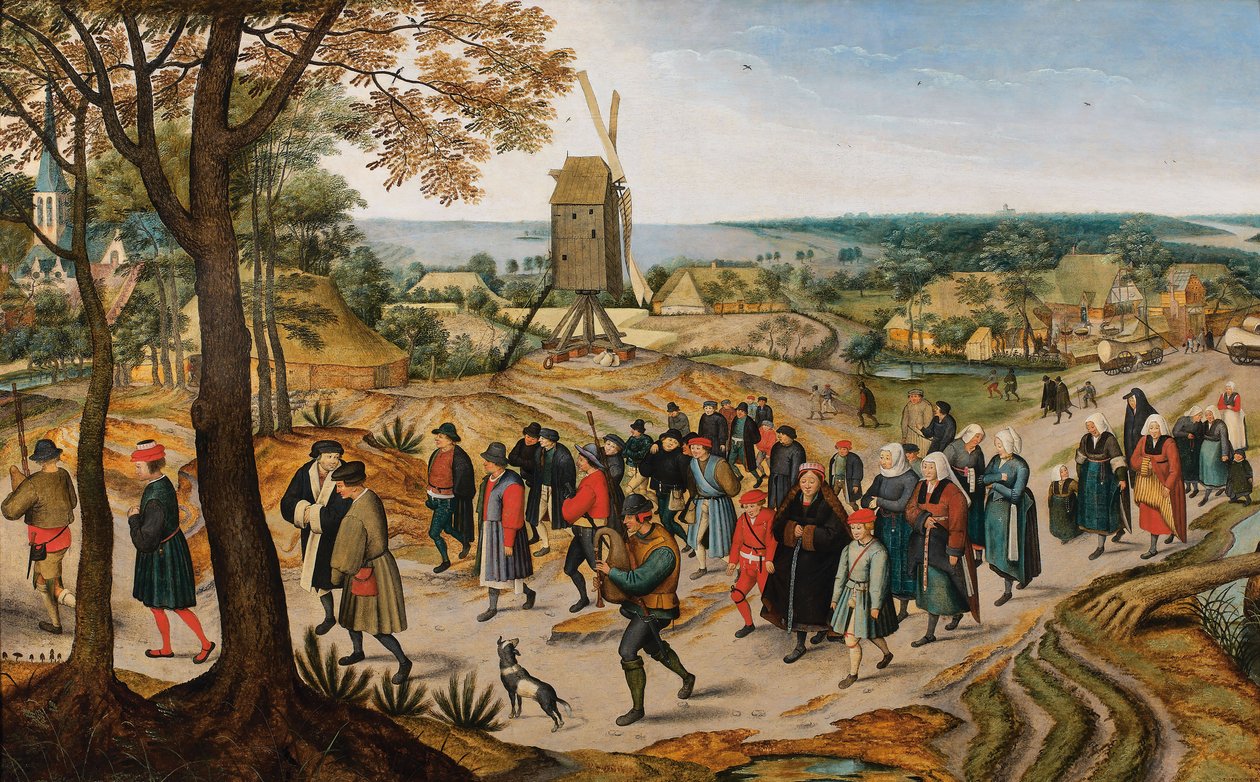 Procesja weselna, 1627. autorstwa Jan Brueghel the Younger