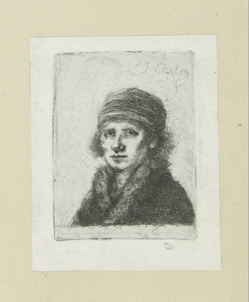 Człowiek Jonge stawia bontkraag The Compleat Work of Akwaforty Johna Chalon / Oeuvre Complette des Eaux Fortes par Jean Chalon (tytuł serii) autorstwa Jan Chalon