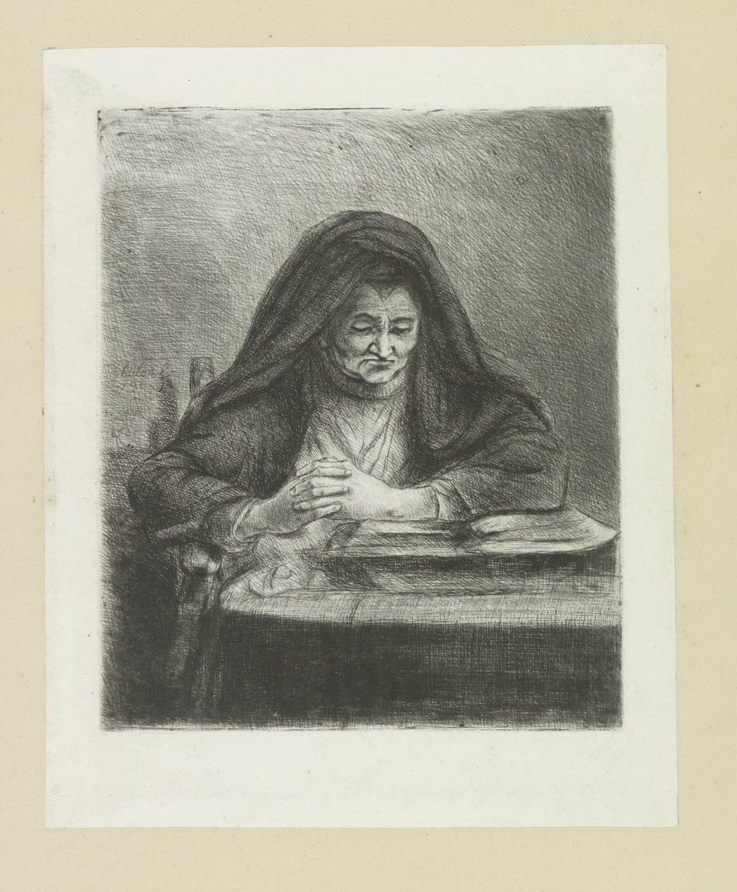 Lezende vrouw The Compleat Work of Akwaforty Johna Chalon / Oeuvre Complette des Eaux Fortes par Jean Chalon (tytuł serii) autorstwa Jan Chalon