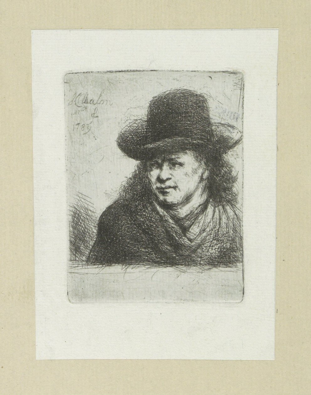 Człowiek kładzie motykę, naar linki The Compleat Work of Akwaforty Johna Chalon / Oeuvre Complette des Eaux Fortes par Jean Chalon (tytuł serii) autorstwa Jan Chalon