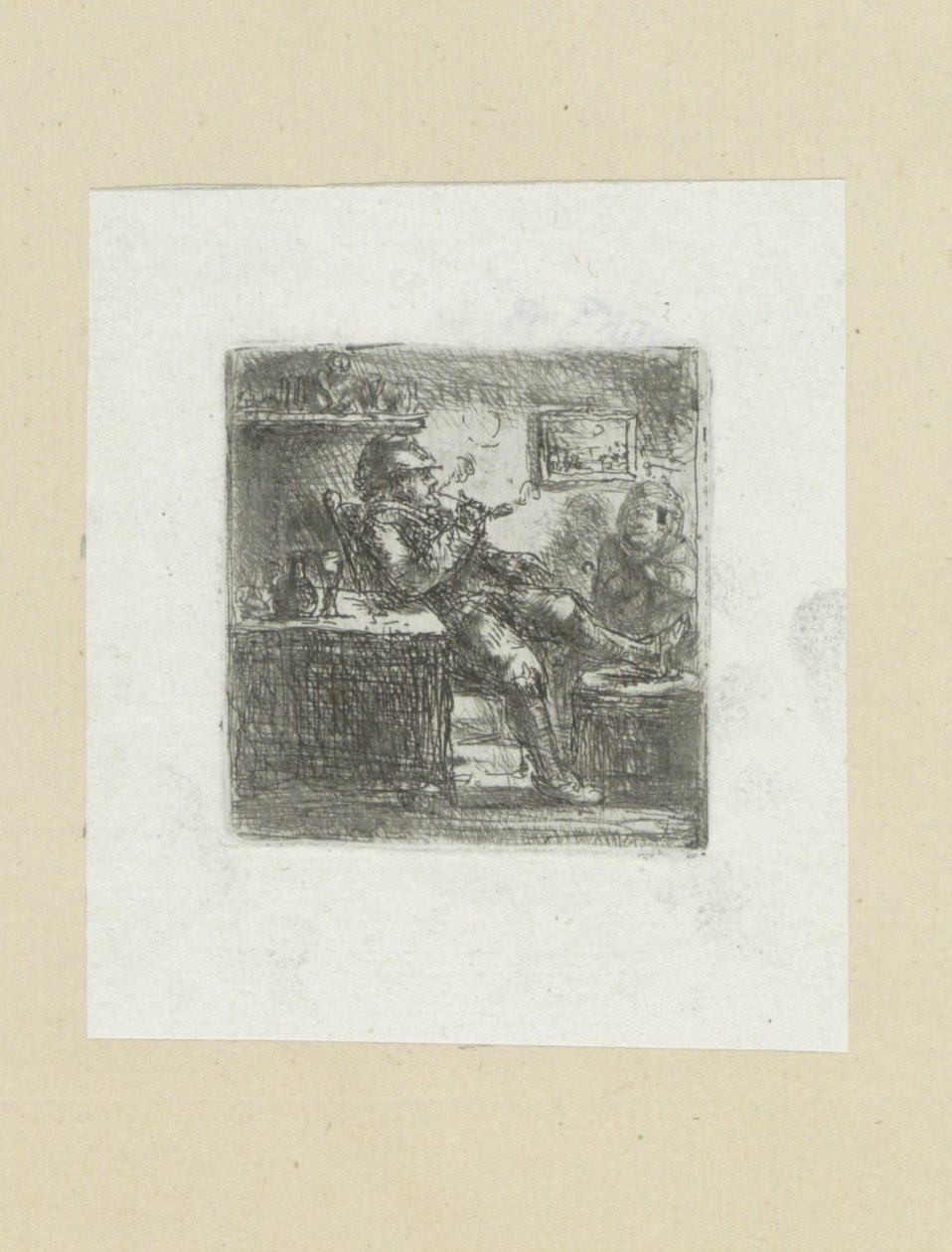 Człowiek stawia pijp The Compleat Work of Akwaforty Johna Chalon / Oeuvre Complette des Eaux Fortes par Jean Chalon (tytuł serii) autorstwa Jan Chalon