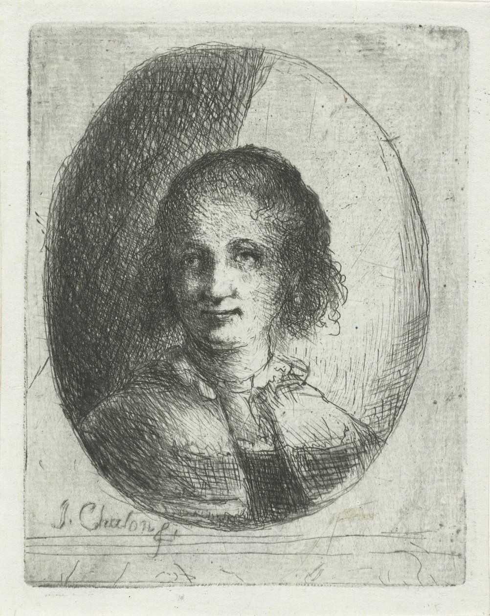 Portret van Christina Chalon autorstwa Jan Chalon