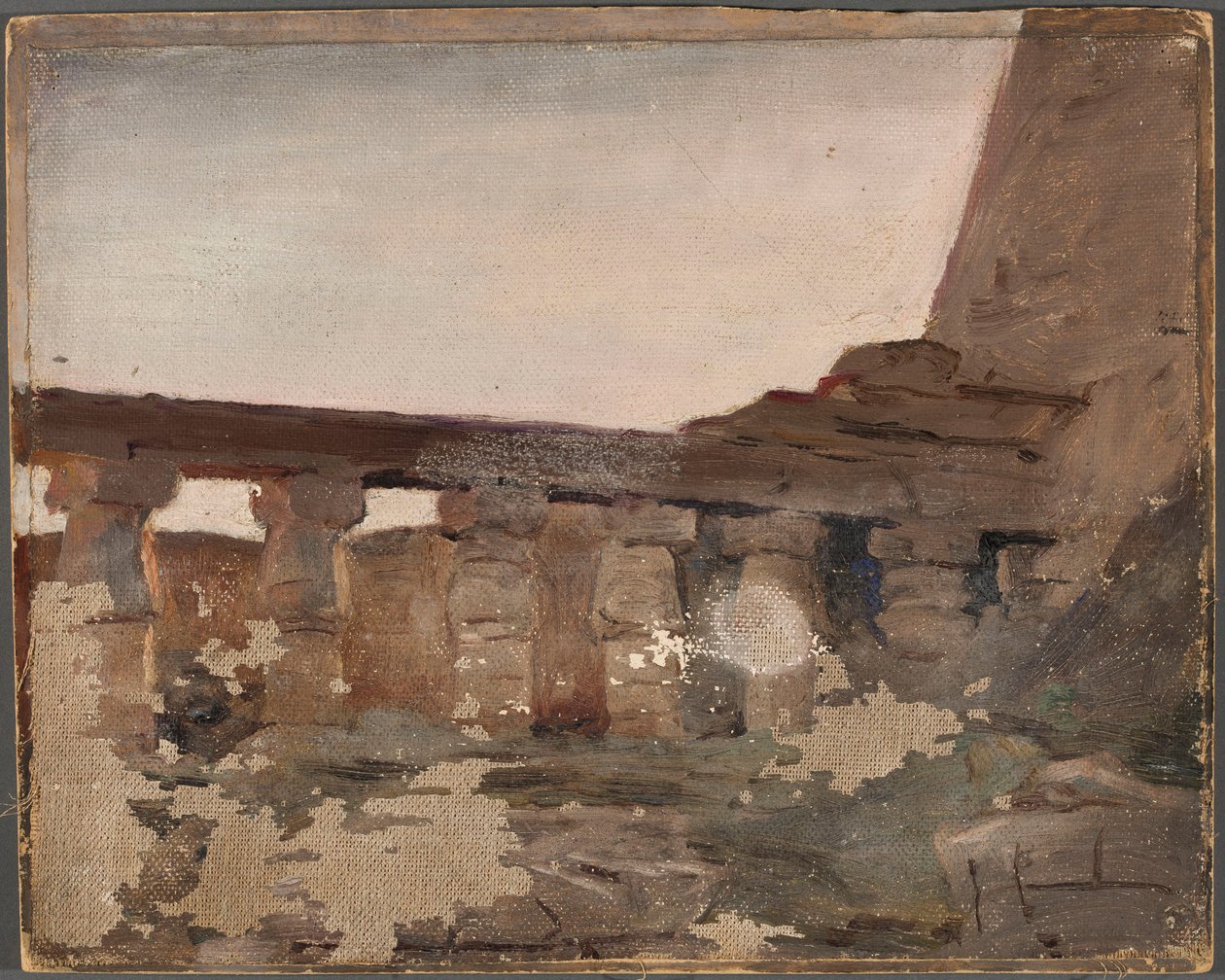 Karnak - Świątynia Amona. Z podróży do Egiptu autorstwa Jan Ciągliński