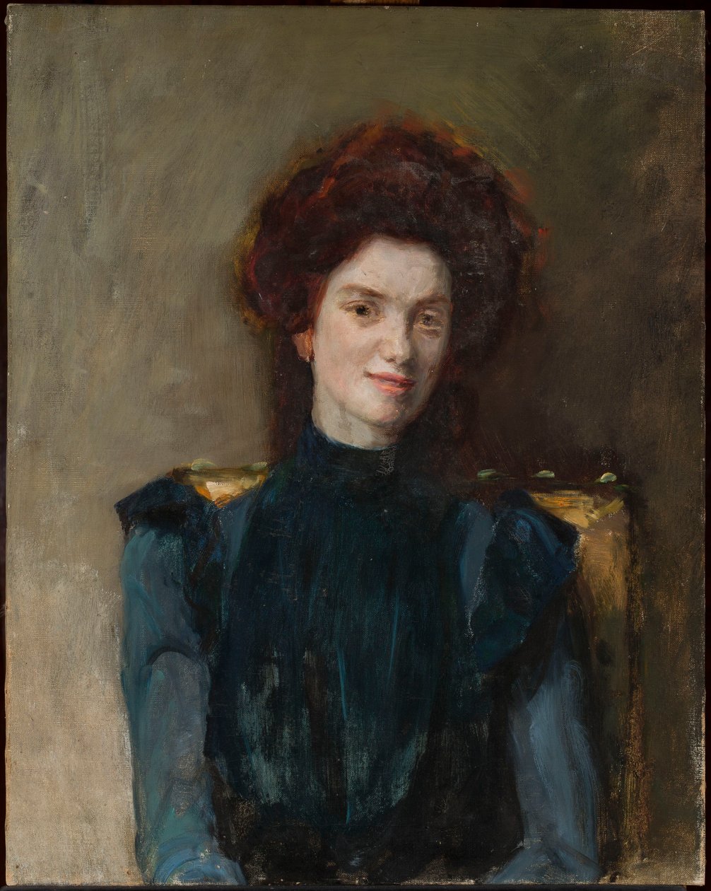 Portret rudej kobiety autorstwa Jan Ciągliński