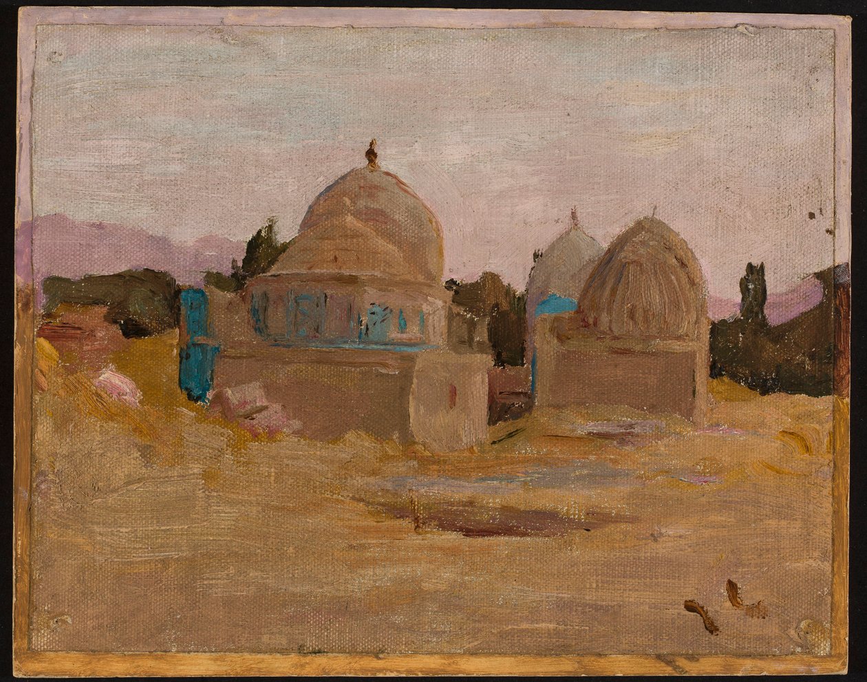Samarkanda - meczet Szacha-Sinde. Z podróży do Turkiestanu autorstwa Jan Ciągliński