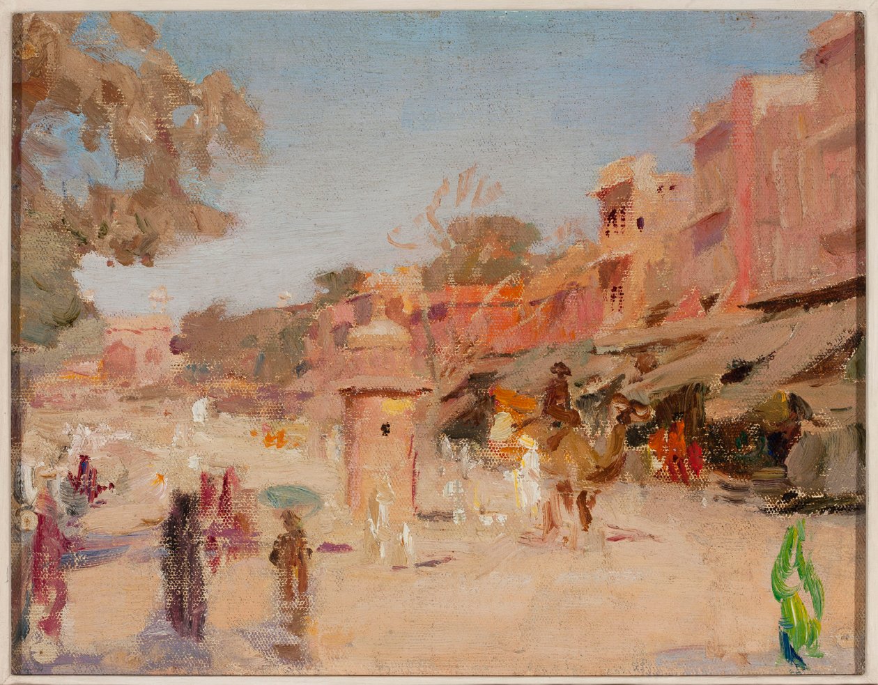 Ulica w Jaipur. Z podróży do Indii autorstwa Jan Ciągliński