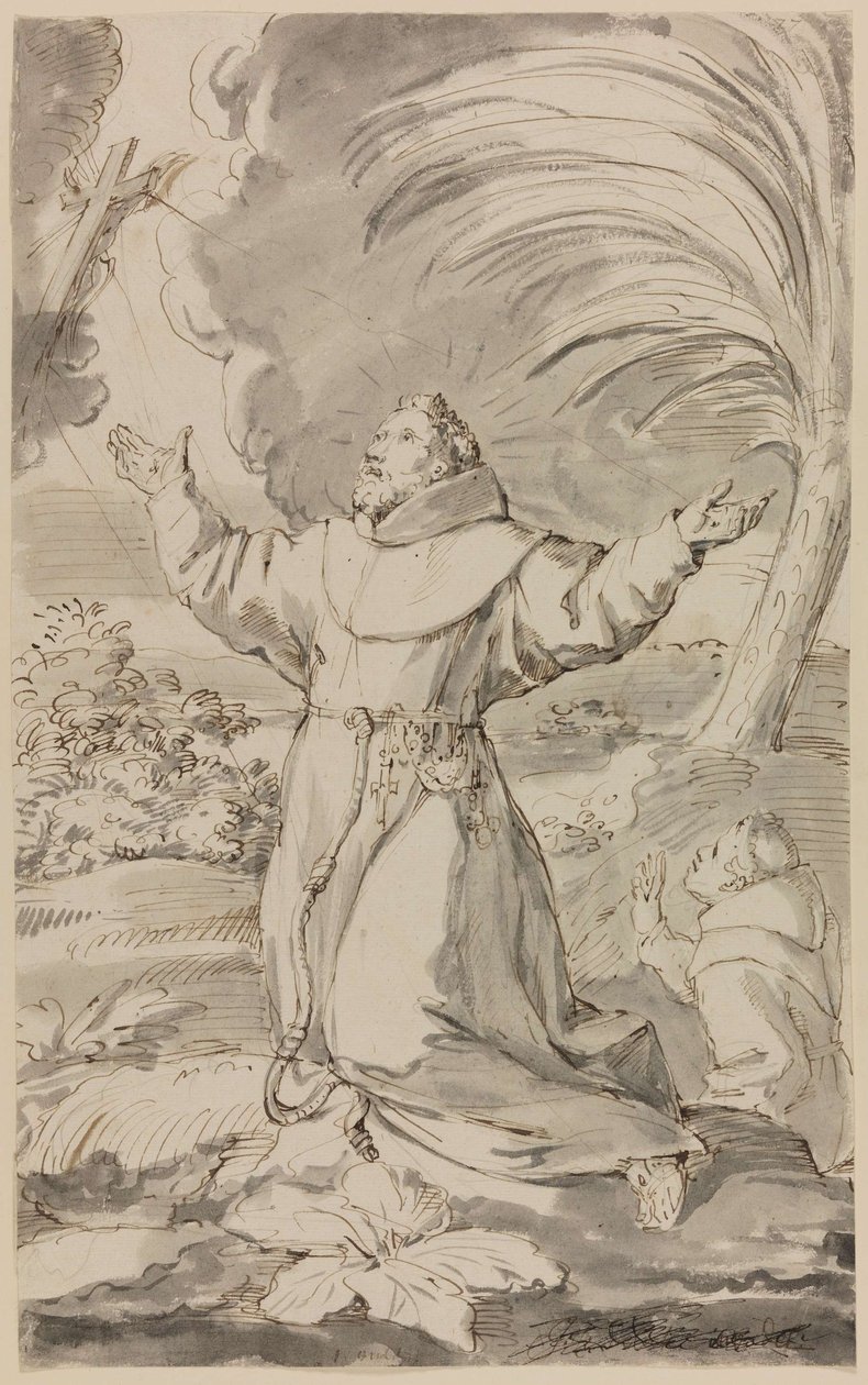 Franciszek otrzymuje stygmaty autorstwa Jan Claudius de Cock