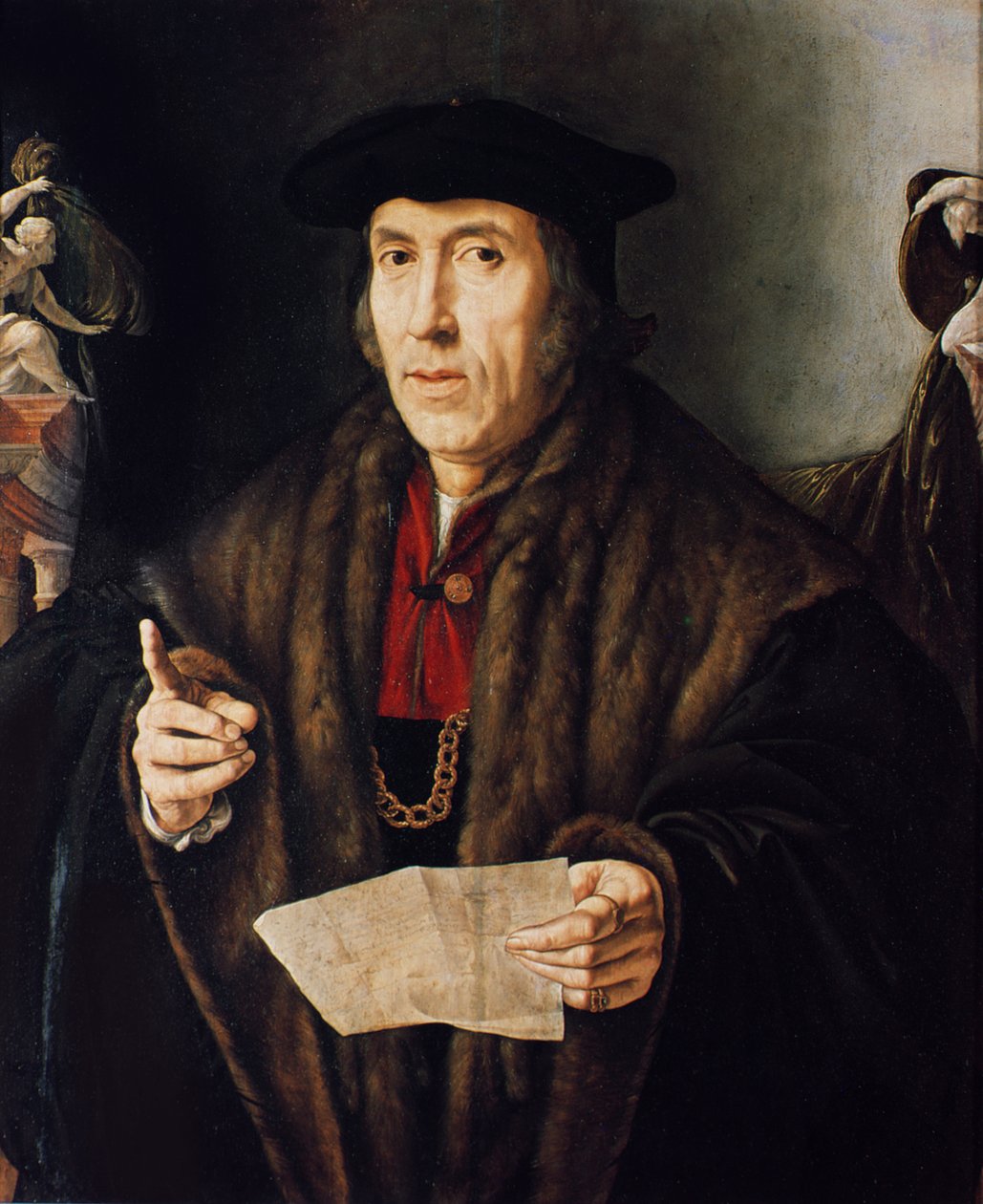 Portret mężczyzny, prawdopodobnie sędziego Johna More