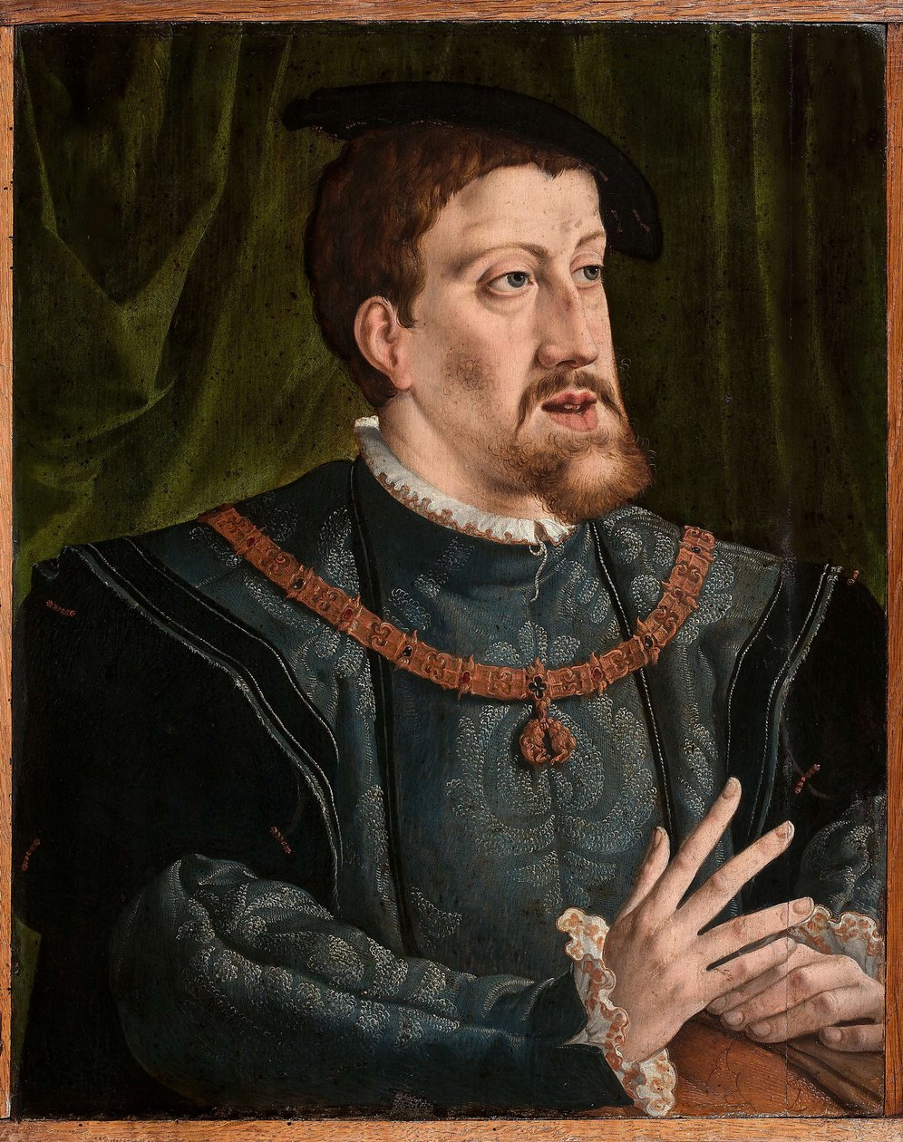 Portret cesarza Karola V 1500-1558. autorstwa Jan Cornelisz. Vermeyen