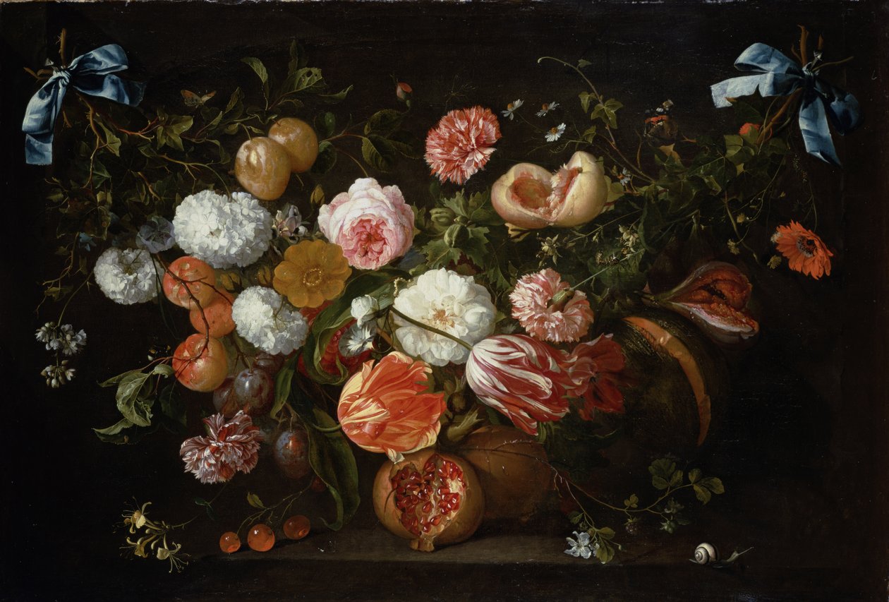 Girlanda z kwiatów autorstwa Jan Davidsz de Heem