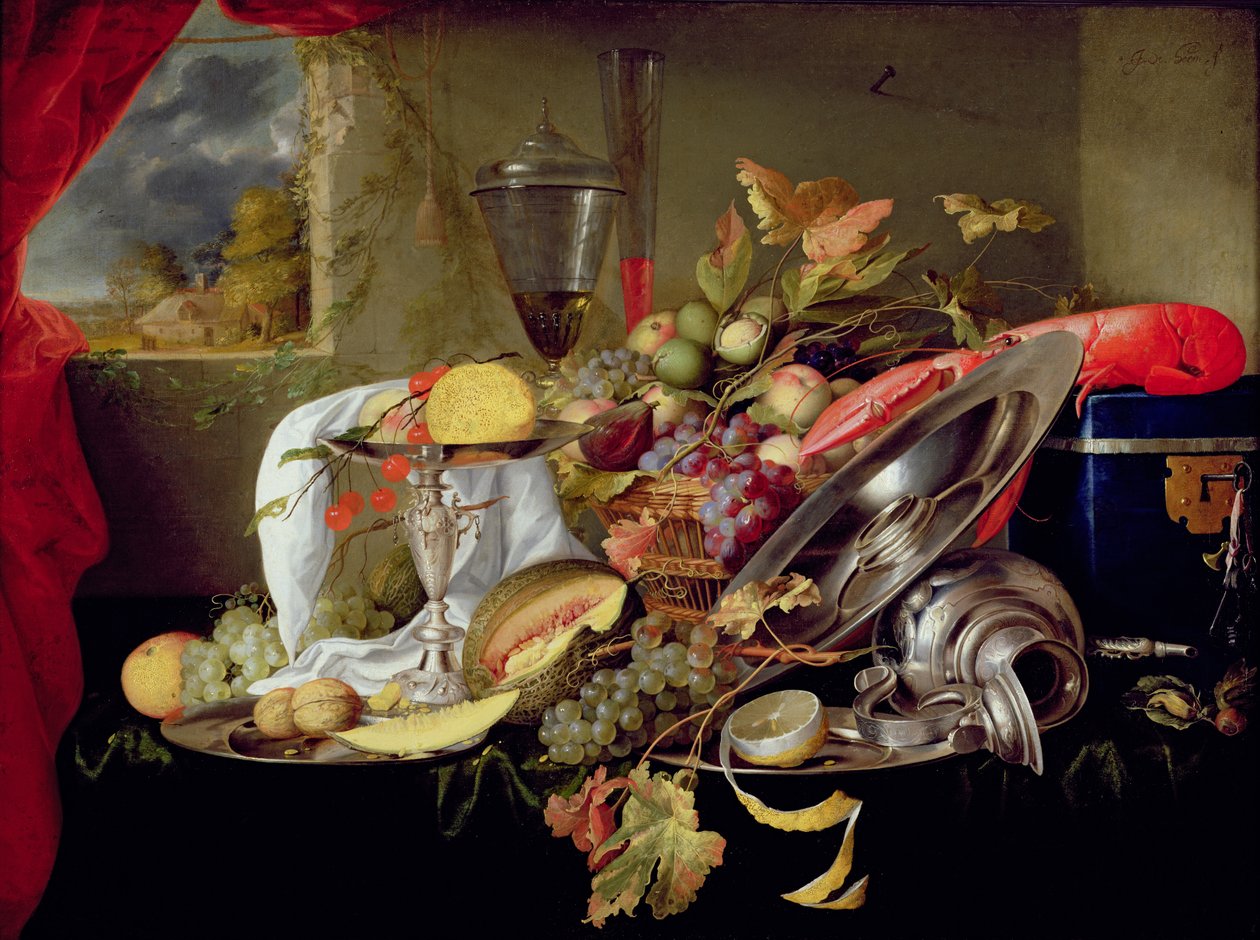 Martwa natura autorstwa Jan Davidsz de Heem