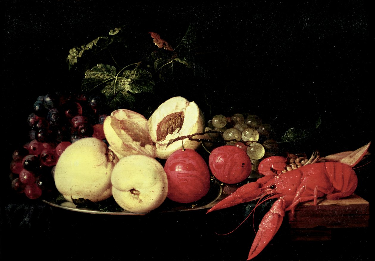Martwa natura z owocami i homarem autorstwa Jan Davidsz de Heem