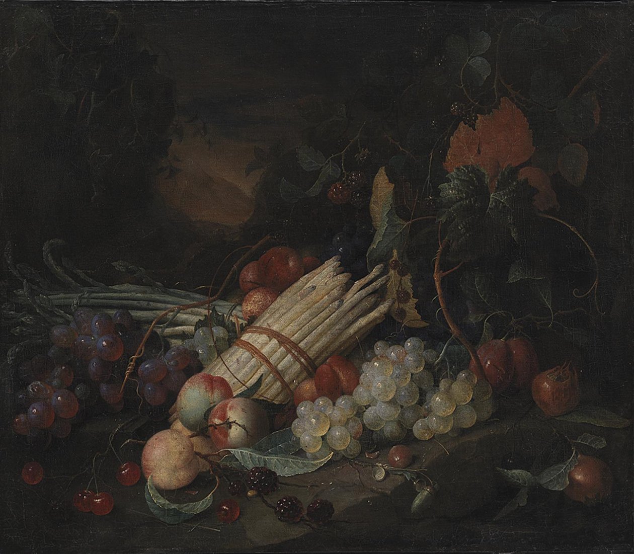 Martwa natura ze szparagami autorstwa Jan Davidsz de Heem
