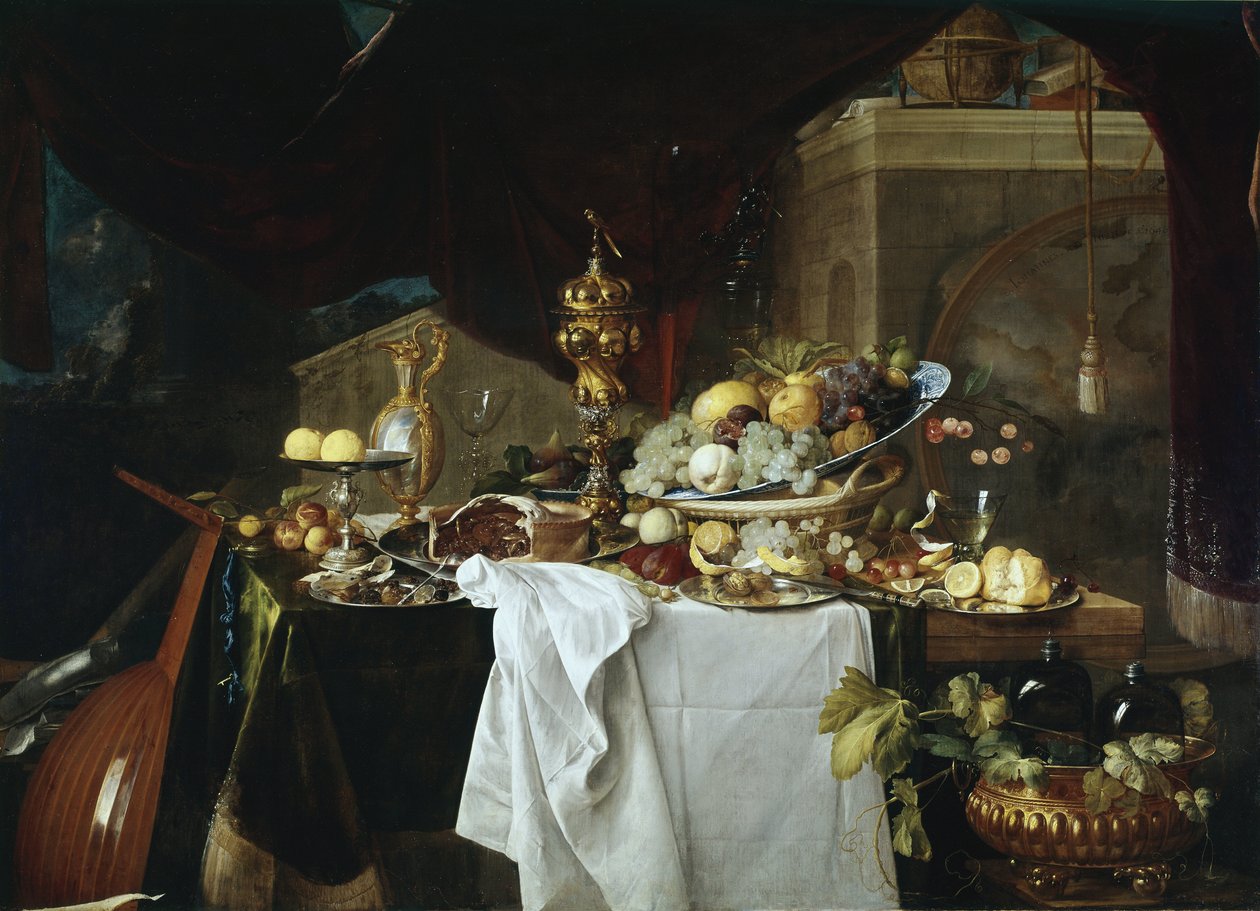 Martwa natura (olej na płótnie) autorstwa Jan Davidsz de Heem