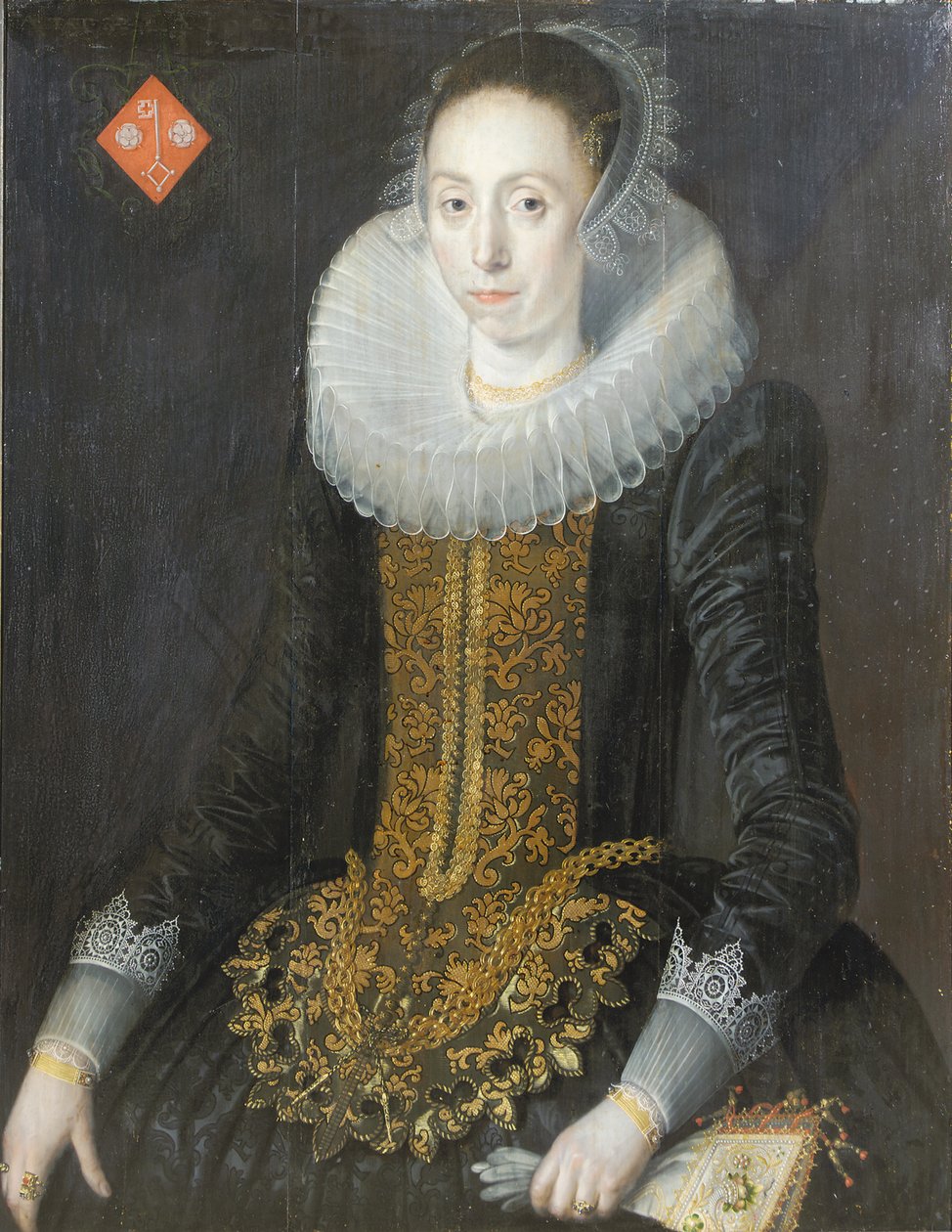 Portret Eritii Aukje Hoppers, nr De Blocq, 1622 autorstwa Jan De Salle