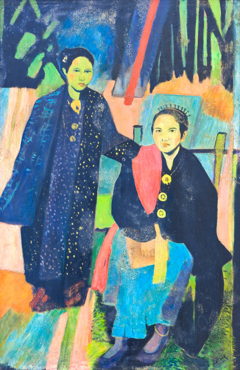 Portret kobiety z Sulawesi (olej na desce) autorstwa Jan Frank Niemantsverdriet