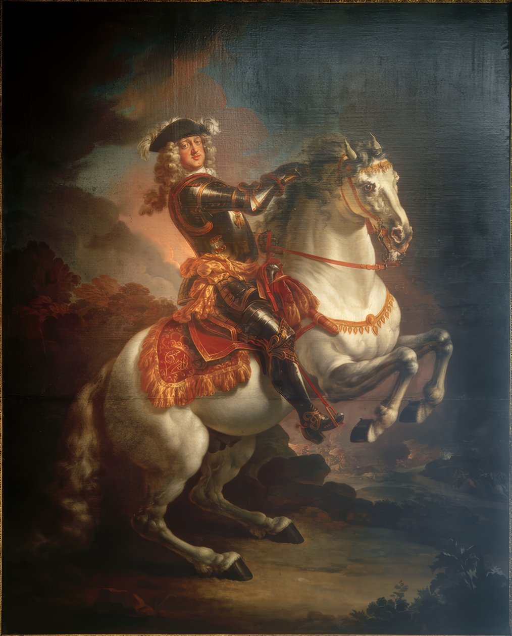 Portret konny elektora Johanna Wilhelma von Pfalz-Neuburg autorstwa Jan Frans Douven