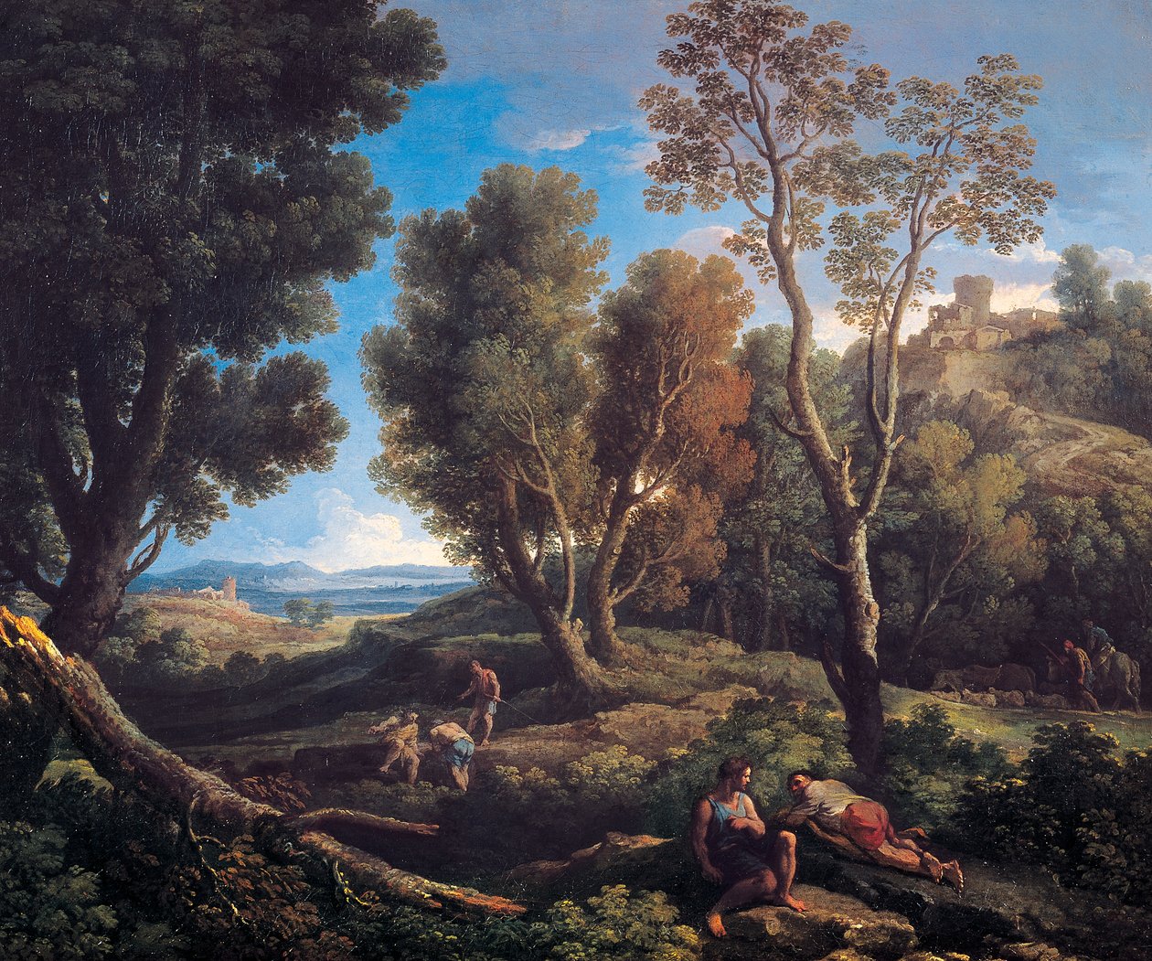 Pejzaż (olej na płótnie) autorstwa Jan Frans van Bloemen