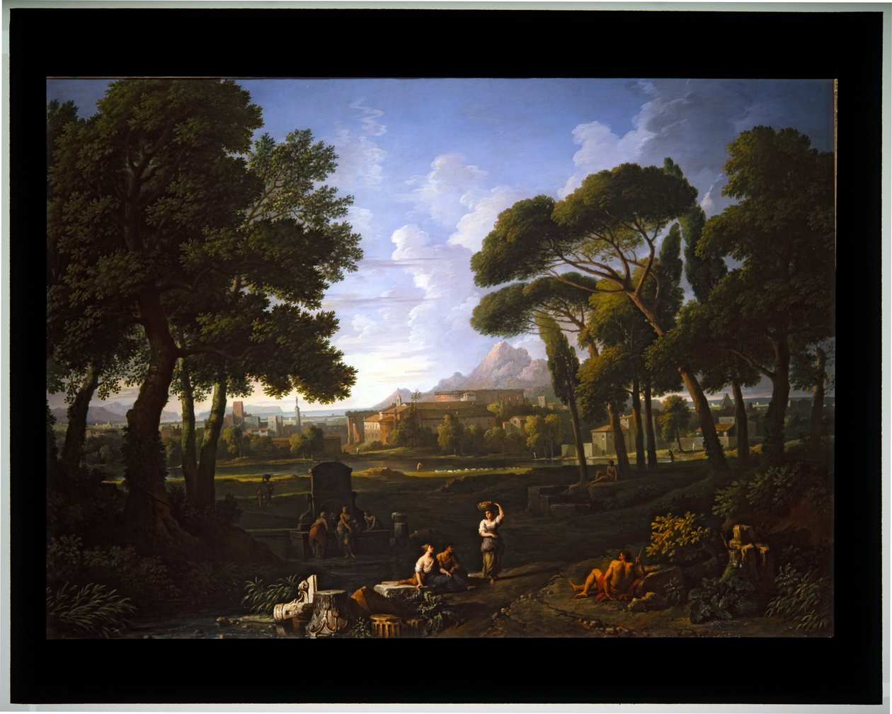 Krajobraz Fantazja z widokiem na Rzym (płótno) autorstwa Jan Frans van (1662 1749) Bloemen