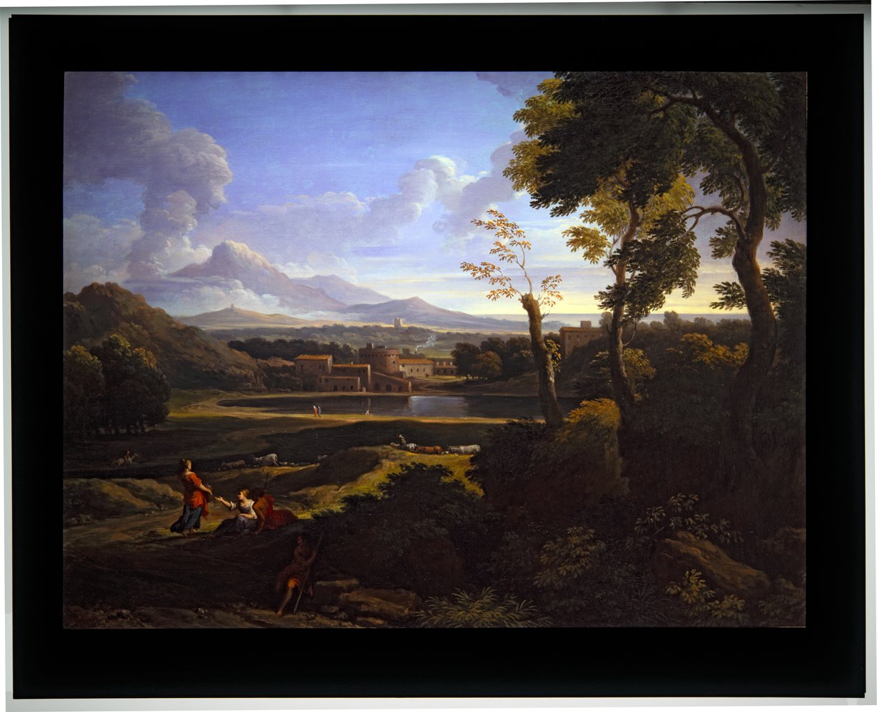 Dwa krajobrazy, niedatowane (płótno) autorstwa Jan Frans van (1662-1749) Bloemen