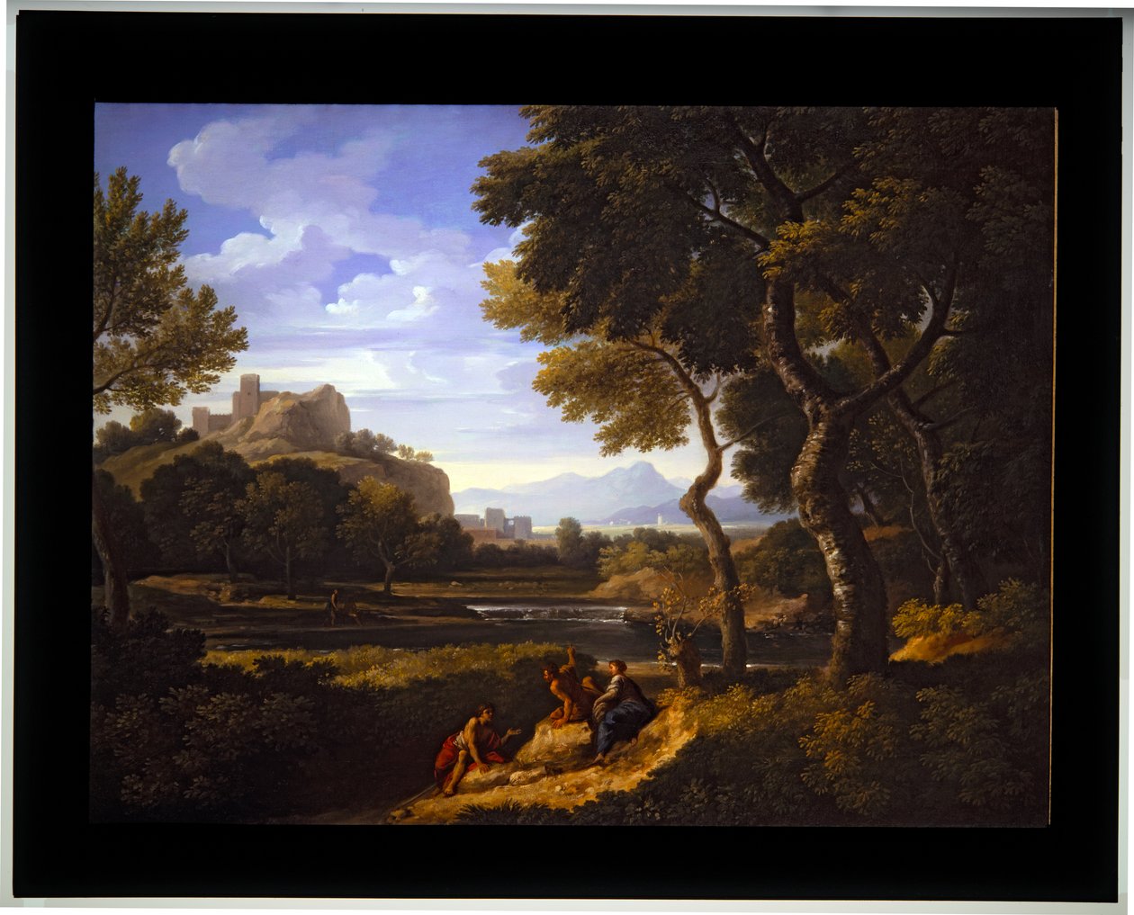 Dwa krajobrazy, niedatowane (płótno) autorstwa Jan Frans van (1662-1749) Bloemen