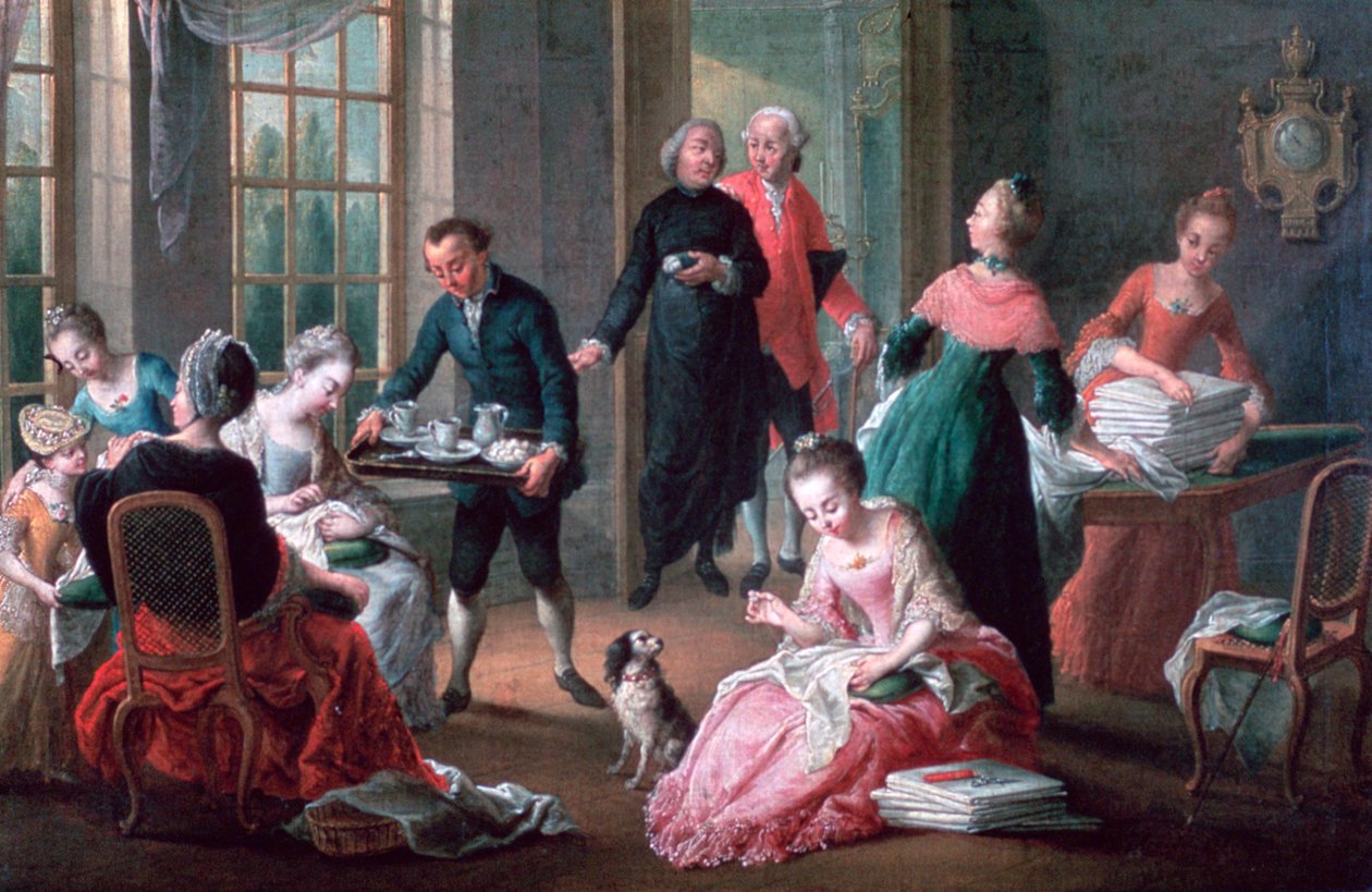 Podwieczorek, 1778 autorstwa Jan Garemijn
