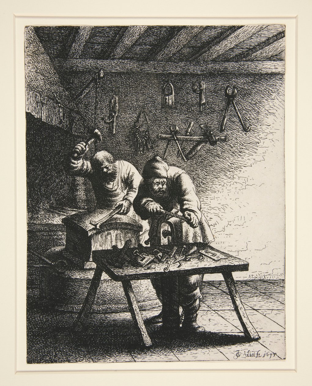Ślusarze, z serii 18 Rzemiosł i Zawodów autorstwa Jan Georg van Vliet