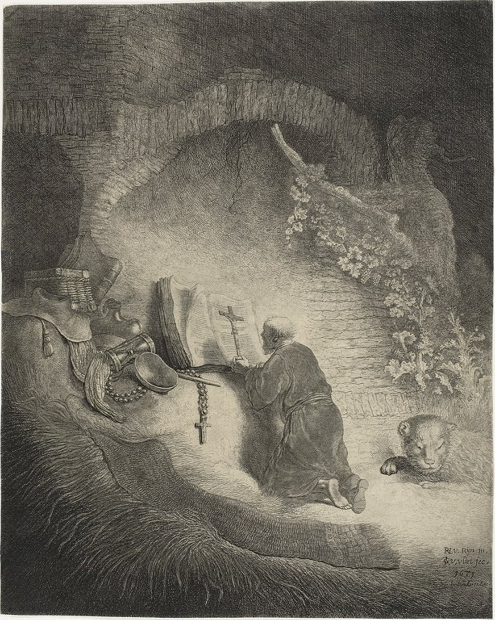 Święty Hieronim autorstwa Jan Georg van Vliet