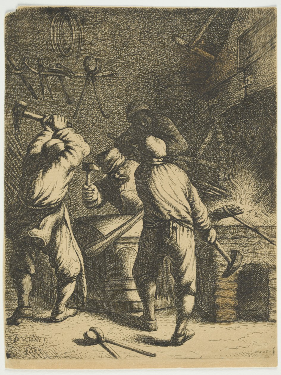 Kuźnia, 1630-35 autorstwa Jan Georg van Vliet