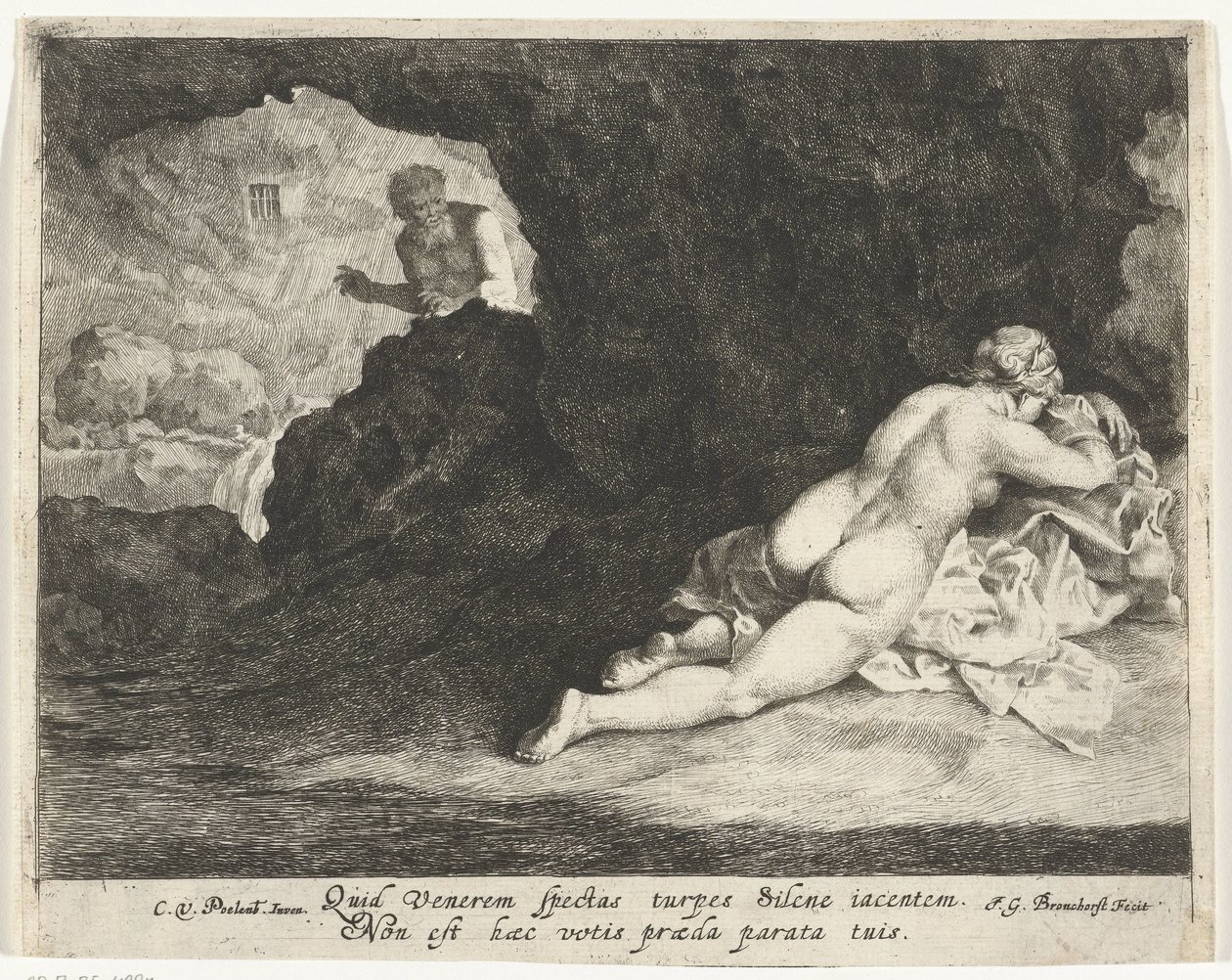 Jowisz jako satyr śledzi śpiący Antiope autorstwa Jan Gerritsz. van Bronckhorst
