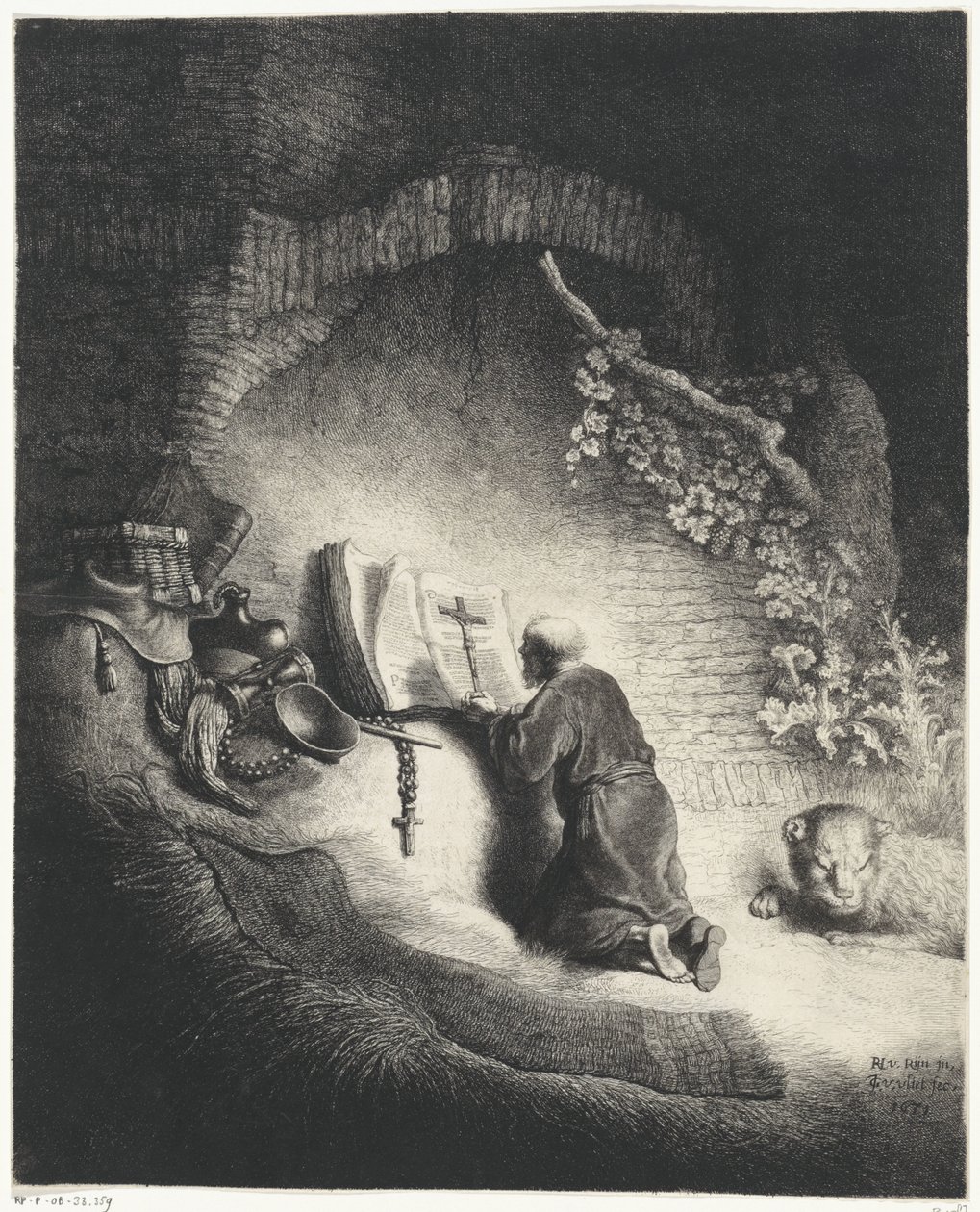 H. Hieronim w gebed autorstwa Jan Gillisz. van Vliet