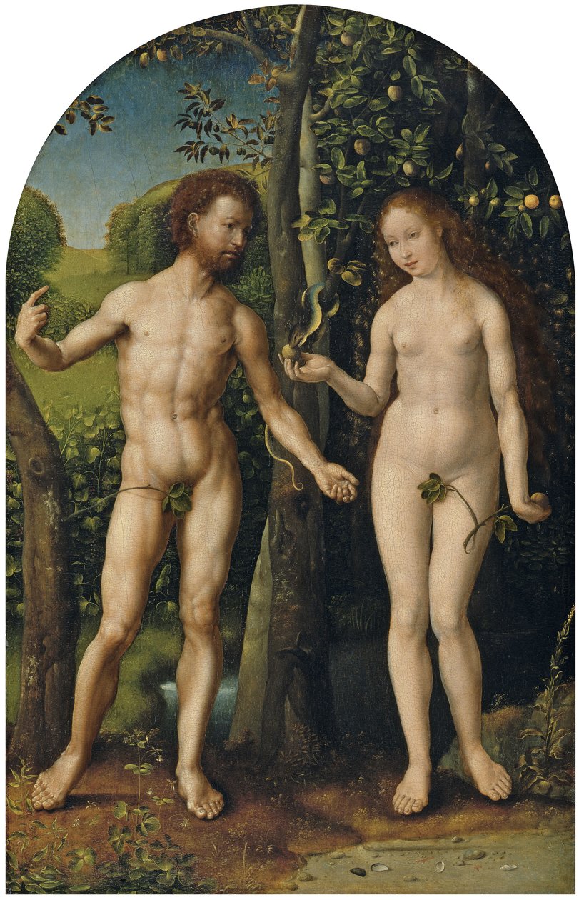 Adam i Ewa autorstwa Jan Gossaert