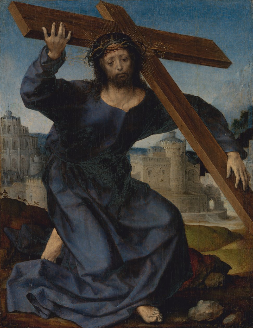 Chrystus dźwigający krzyż, ca. 1520-25. autorstwa Jan Gossaert