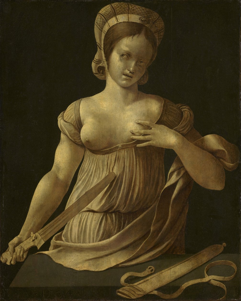 Lukrecja, 1534 autorstwa Jan Gossaert