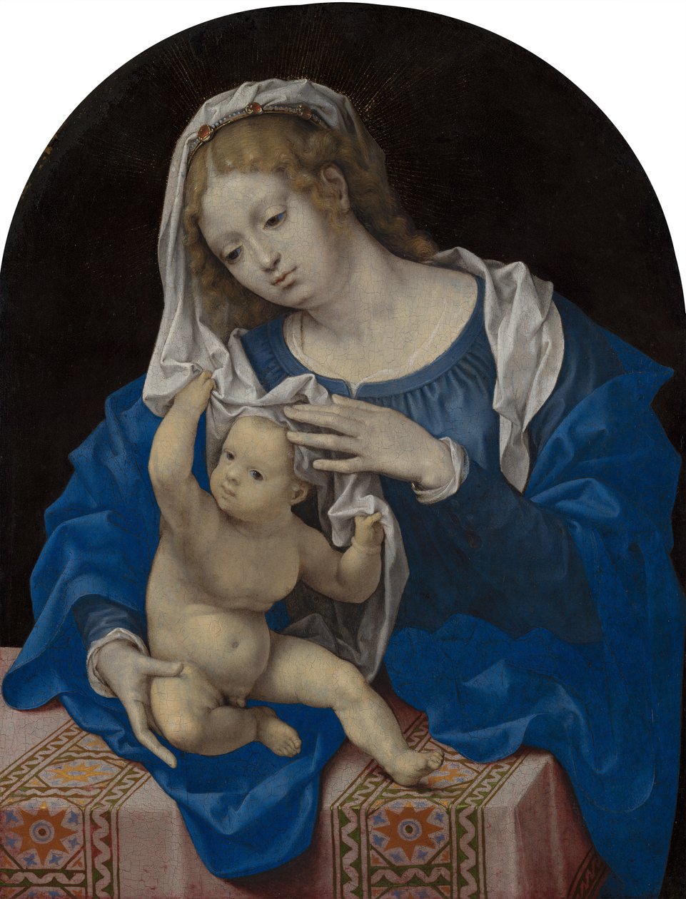 Madonna z Dzieciątkiem bawiącym się welonem autorstwa Jan Gossaert