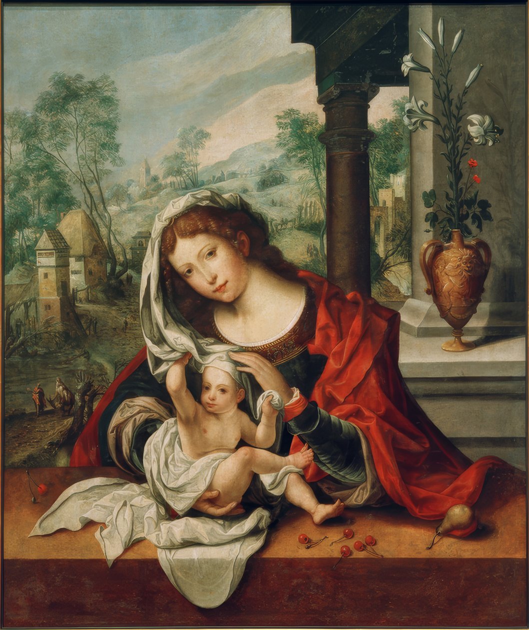 Madonna z welonem autorstwa Jan Gossaert