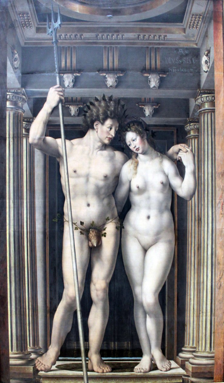 Neptun i Amfitryt autorstwa Jan Gossaert