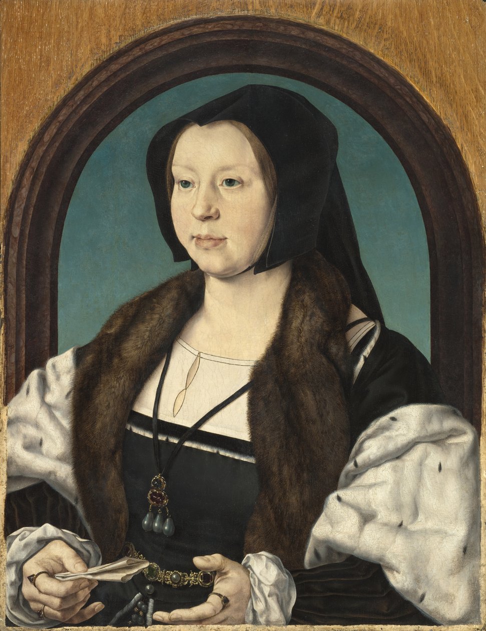 Portret Anny de Berghes, ok. 1526-30 autorstwa Jan Gossaert