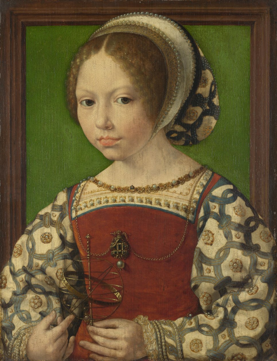 Portret księżnej Doroty z Danii 1520-1580, ok. 1530 autorstwa Jan Gossaert