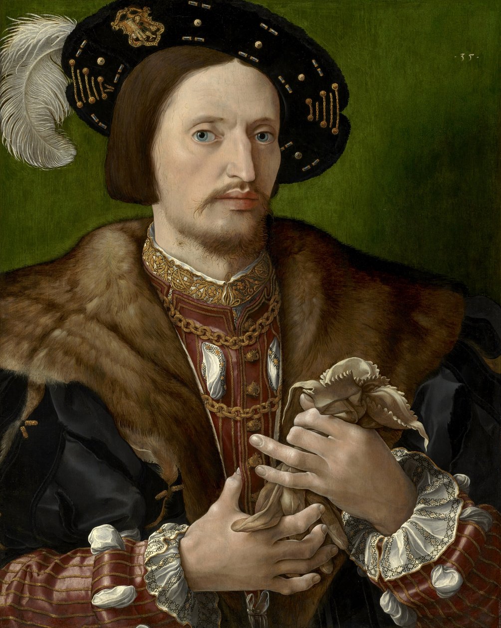 Portret dżentelmena, ok. 1530 autorstwa Jan Gossaert