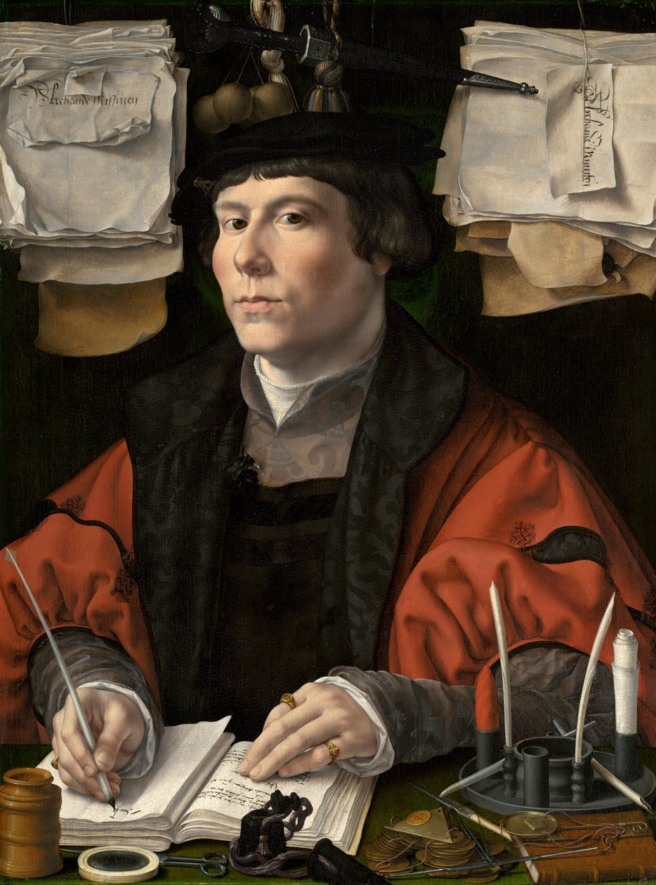 Portret kupca autorstwa Jan Gossaert