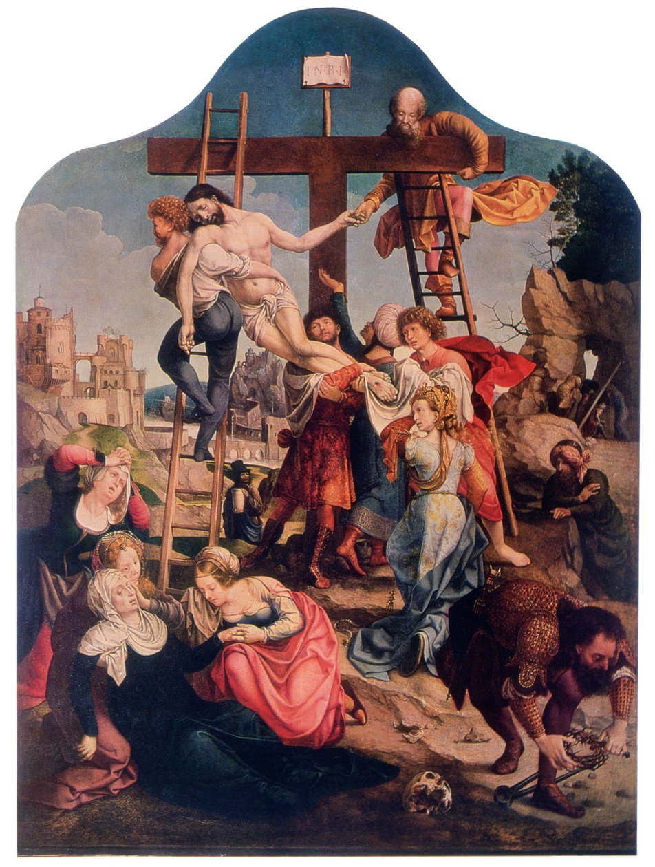 Zejście z krzyża, ok. 1520 autorstwa Jan Gossaert