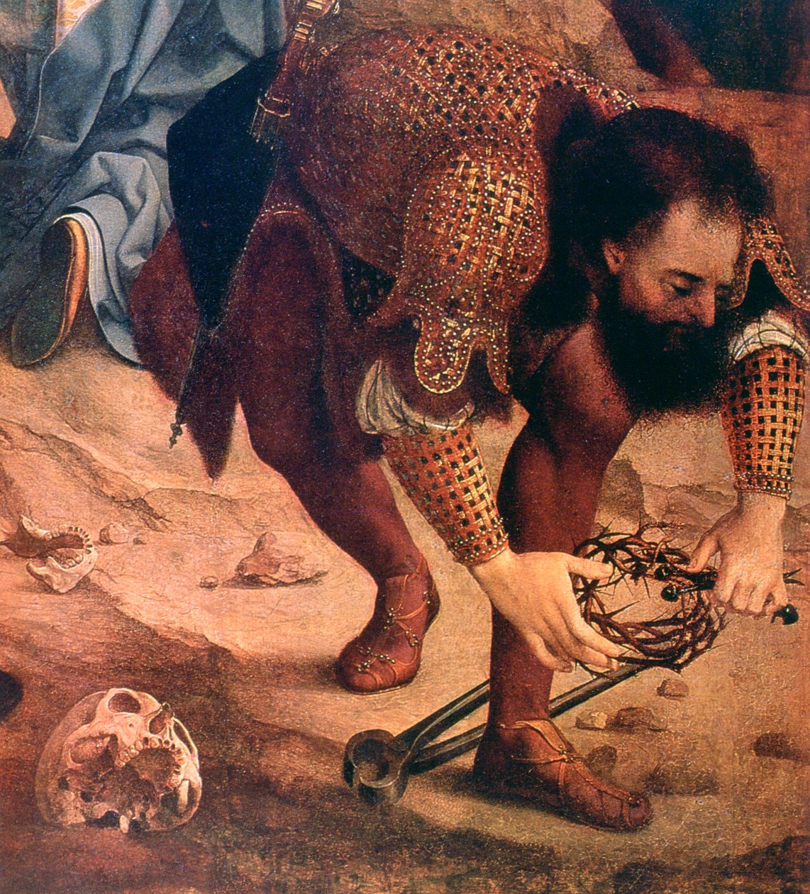 Detal Zejście z krzyża, ok. 1520 autorstwa Jan Gossaert